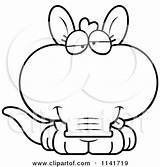 Aardvark Cartoon Drunk Clipart Cory Thoman Outlined Coloring Vector Angry 2021 sketch template
