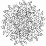 Coloring Pages Mandala Adult Geometric Sheets sketch template