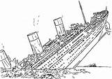 Titanic Sinking sketch template