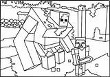 Pages Minecraft Coloring Enderman Getcolorings sketch template