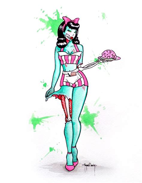 Zombie Pin Up Girl Drawings Free Download On Clipartmag