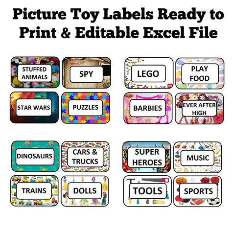 custom toy labels toy labels toys printable labels
