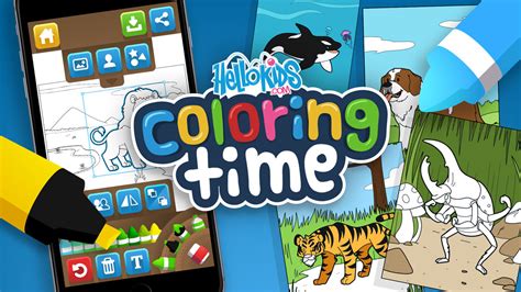 hellokids coloring time app  games hellokidscom