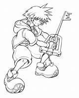 Sora Kleurplaten Tetsuya Nomura Downloaden Uitprinten sketch template