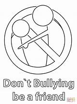 Bullying Coloring Pages Bully Friend Anti Don Sheets Dont Printable Kids Color Cyber Drawing Colori sketch template