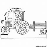 Tracteur Coloriage Remorque Dessin Colorier Agricole Imprimer Coloriages Largement Imprimé Jecolorie sketch template