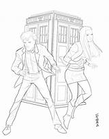 Tardis Coloring Doctor Who Pages Getcolorings sketch template