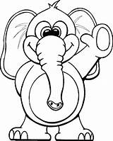 Colorat Planse Elefanti Imagini Elefant sketch template