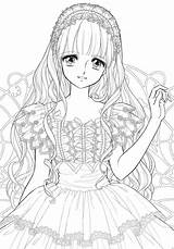 Coloring Pages Anime Manga Cute sketch template