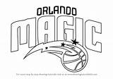 Magic Orlando Logo Drawing Draw Nba Step Tutorials sketch template