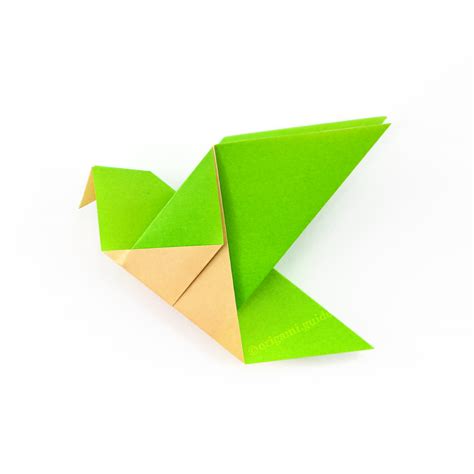 easy origami bird  folding instructions origami guide