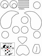 Dog Bag Template Paper Craft Puppets Crafts Puppet Kids Templates Make Printable Puppy Preschool Coloring Print Bags Pattern Cat Pdf sketch template