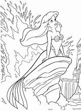 Colorear Sirenita Princesa Sereia Pequena Lindos Desenhoseriscos Princesas Mamen Mermaid Pintarcolorear Artigo sketch template