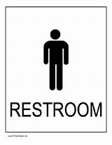 Restroom Printable Signs Sign Men Clip Clipartbest Cliparts Clipart sketch template