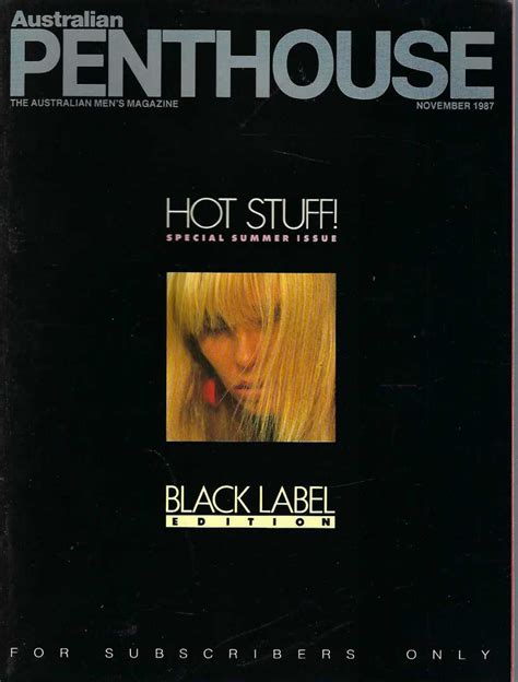 australian penthouse black label 1987 8711 november elizabeth s bookshop