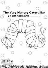 Caterpillar Hungry Very Colouring sketch template