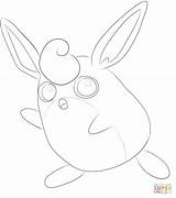 Wigglytuff Coloring Pokemon Pages Printable Generation Supercoloring Print Drawing Line sketch template