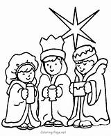 Coloring Pages Bible Christmas Christian Wise Men Kids Workheets Three Sheets sketch template