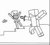 Creeper Coloring Printable Pages Minecraft Getcolorings sketch template
