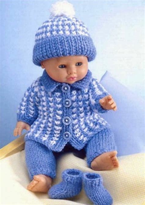 Doll Clothes Dk Knitting Pattern 99p