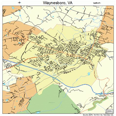waynesboro virginia street map