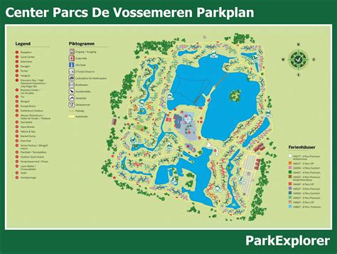 karte und lageplan von center parcs de vossemeren parkexplorer