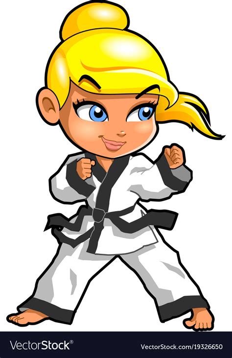 karate martial arts tae kwon do dojo clipart vector image