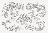 Filigree Victorian Clipground Vectorified Vecteezy  sketch template