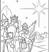 Coloring Wise Men Three Pages Magi Kings Getcolorings Printable Color sketch template