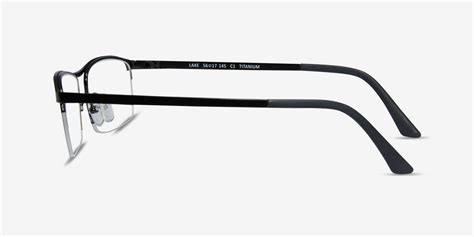lake rectangle black glasses for men eyebuydirect