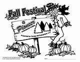 Coloring Festival Fall Pages Sheet Scarecrow Pdf Pioneer Evergreen Farms sketch template