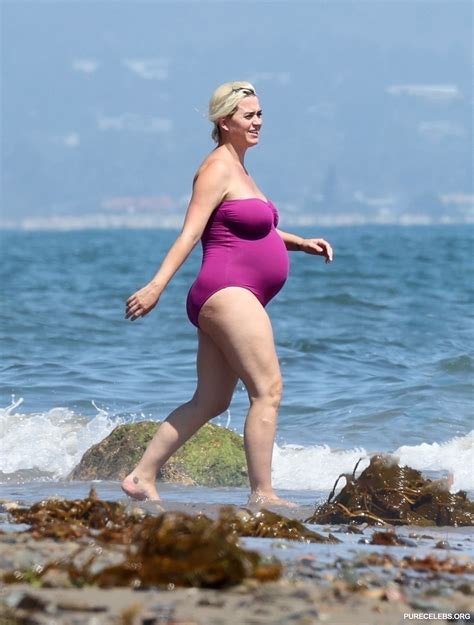 Katy Perry Pregnant And Hard Nipples Bikini Photos