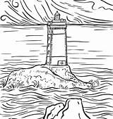 Coloring Pages Sweden Lighthouse Getdrawings Getcolorings sketch template