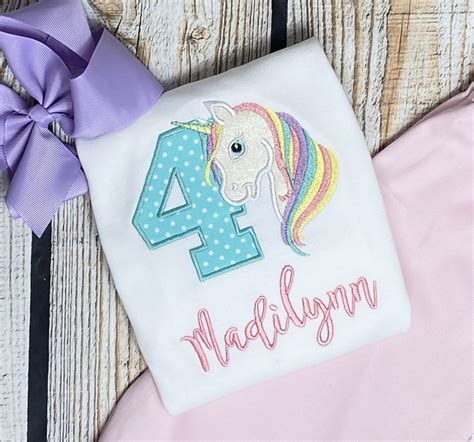 birthday shirt unicorn unicorn birthday st birthday party shirt