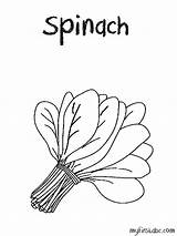 Spinach Espinacas Espinafre Clipartix Colorir Manojo sketch template