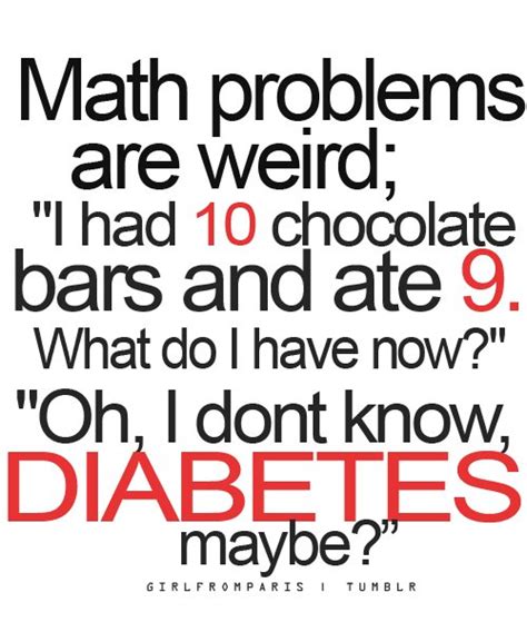 Chocolate Diabetes Funny Lol Math Image 216526 On