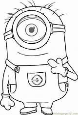 Coloring Carl Pages Minions Coloringpages101 Color Printable Online sketch template