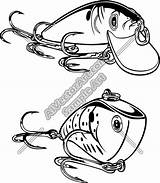 Lure Fishing Drawing Clipart Getdrawings sketch template