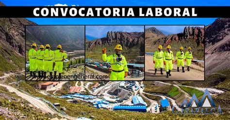 minerÍa casapalca inicia convocatoria empleo en general