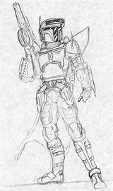 Mandalorian Rocketeer Armor Coloring Sketch Kuk Man Deviantart Drawings Template Fan sketch template