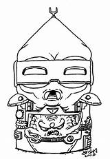 Krang Coloring Pages Template sketch template
