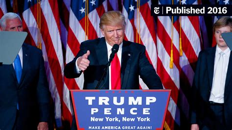 transcript donald trump s victory speech the new york times