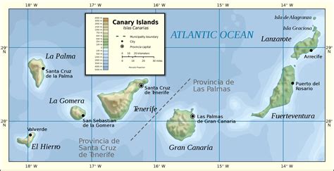 map   canary islands mapsofnet