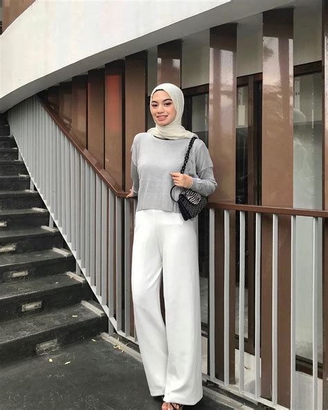 ootd hijab gaya model pakaian model pakaian hijab kasual
