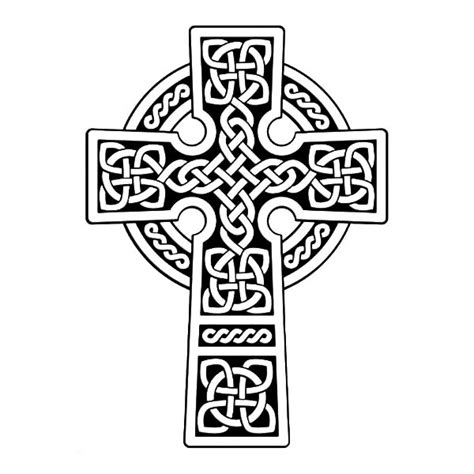 scottish gaelic celtic cross coloring pages  place  color