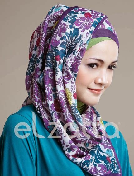 koleksi hijab elzatta segi empat terbaru model jilbab