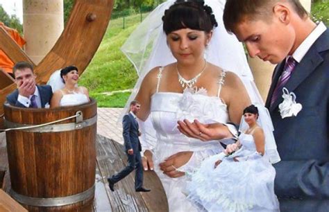 40 extrañas fotos de bodas rusas tan malas que son buenas