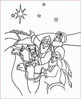 Magi Wisemen Nativity Bible Getcolorings Coloringhome sketch template