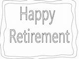 Retirement Freecoloring sketch template