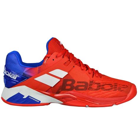 babolat propulse fury mens tennis shoes footwear  red